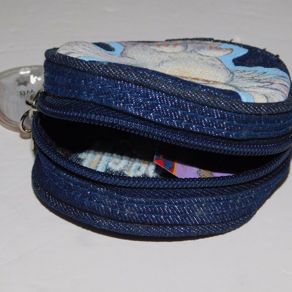 Harry Potter 2001 Hedwig Owl 3,.5" Round Coin Purse Warner Bros - Picture 7 of 7